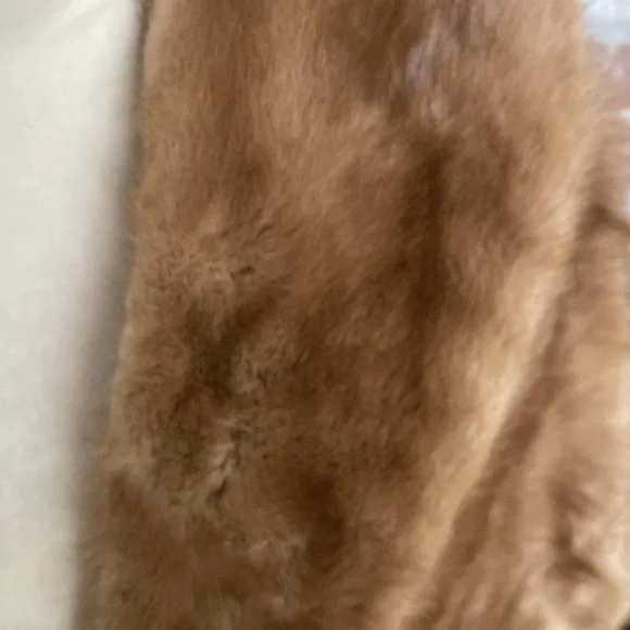 Conrad & Chandler Vintage 60's Brown Beige Mink Stole Cap Wrap - Picture 2 of 8